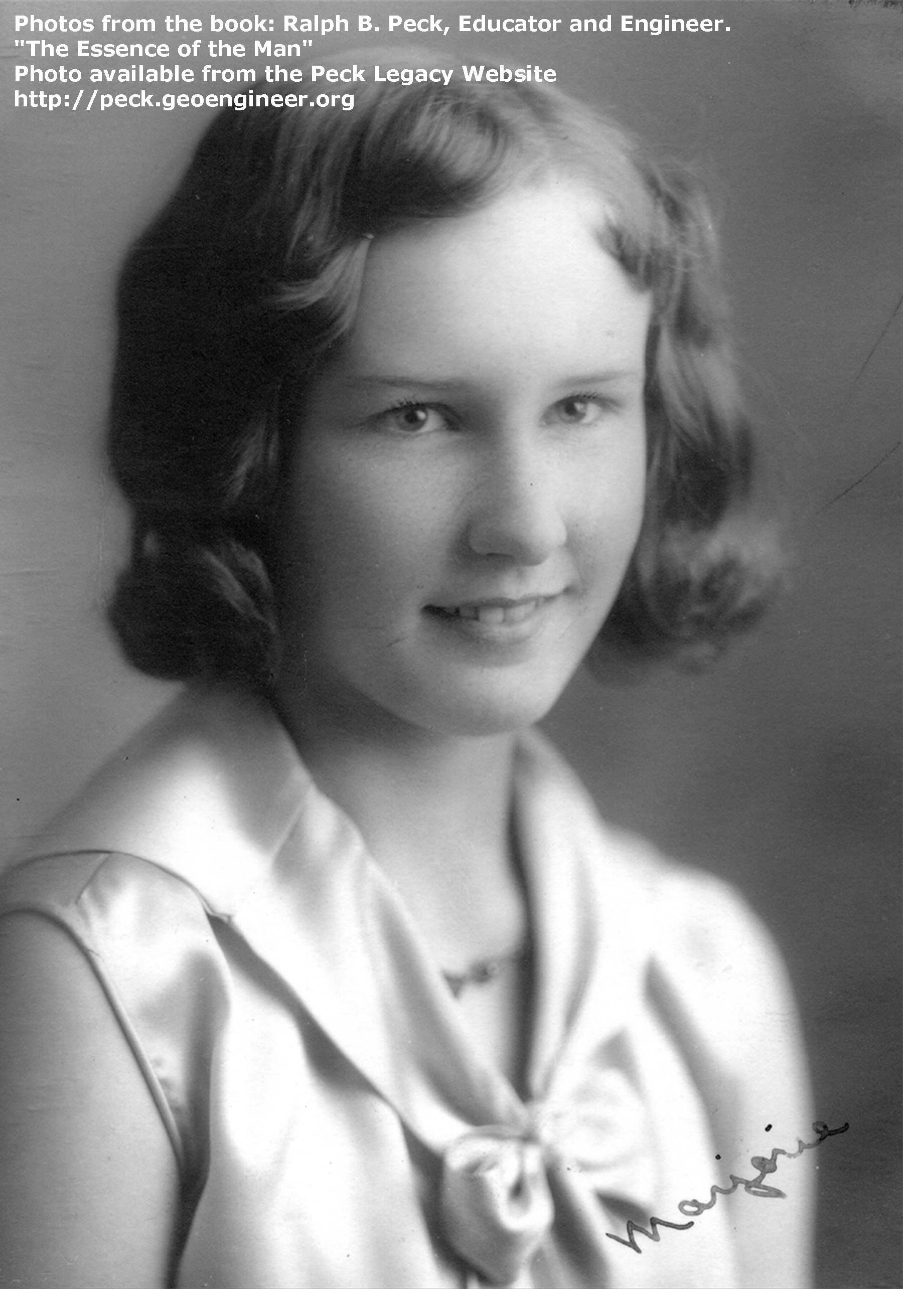 Photo#19: Marjorie Elizabeth Truby, age fourteen, a sophomore at East High School, 1930