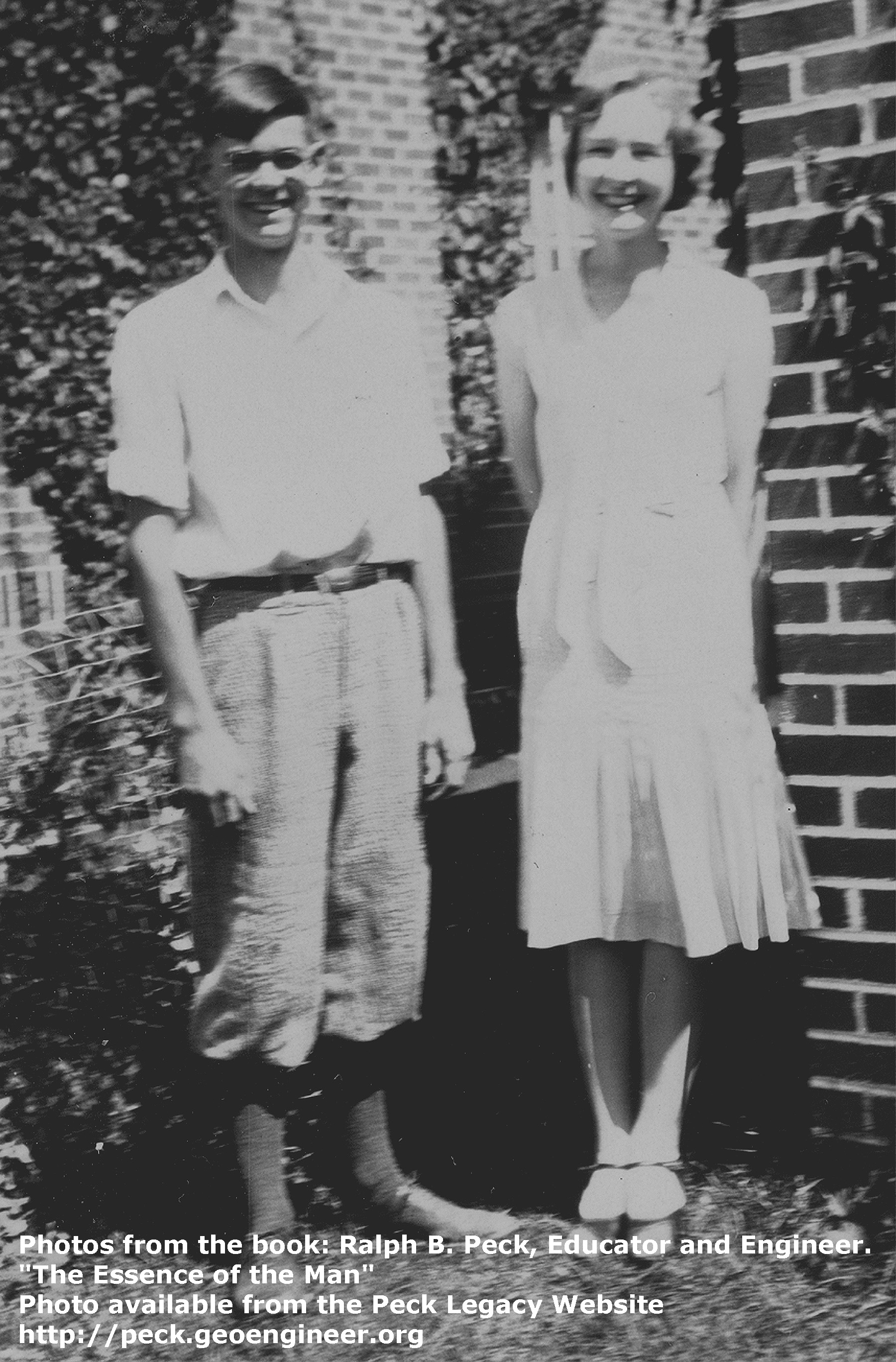 Photo#2: RBP and Marjorie the summer before college, 1930