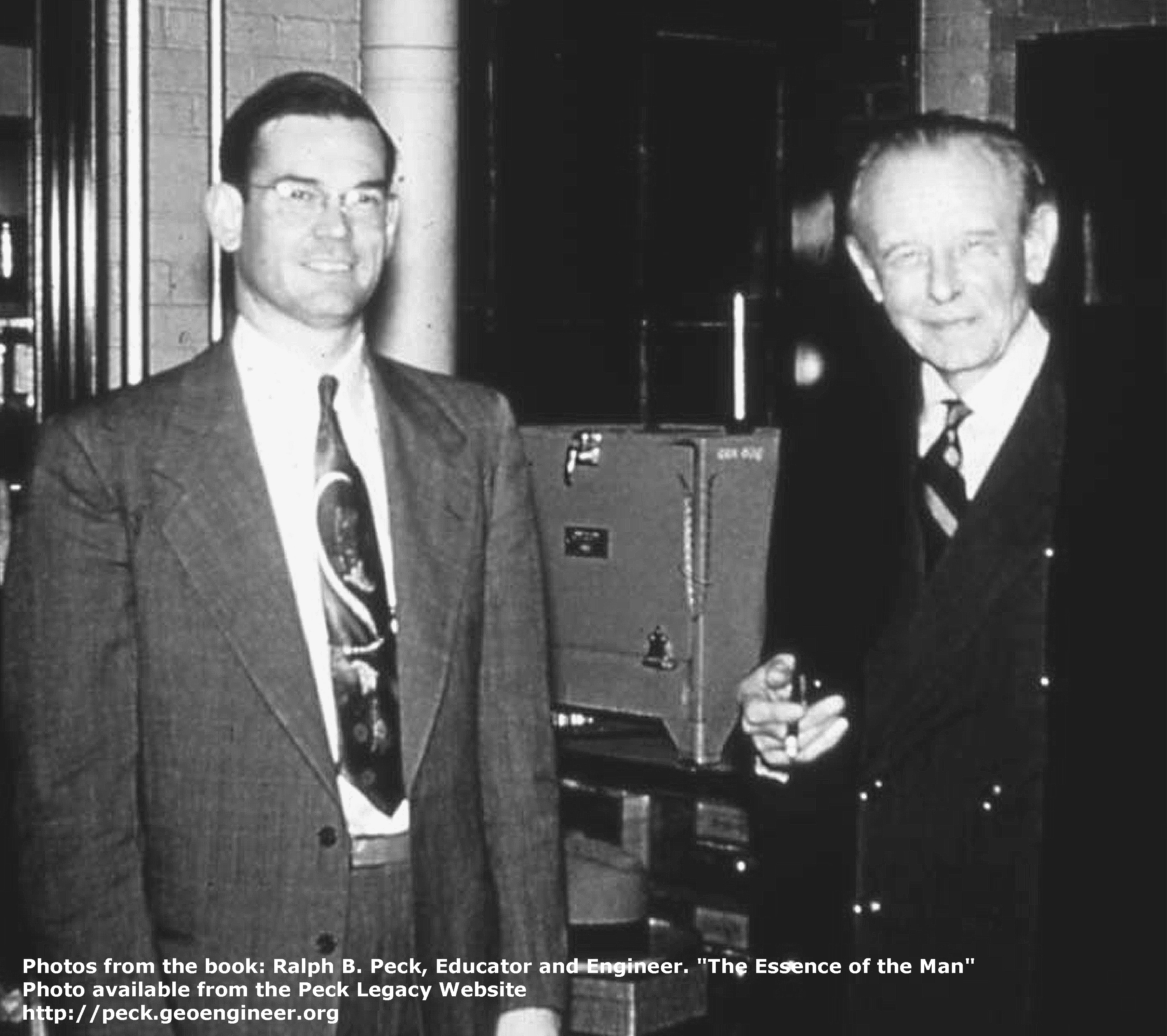 Photo#28: RBP and Karl Terzaghi, Talbot Lab, U of I
