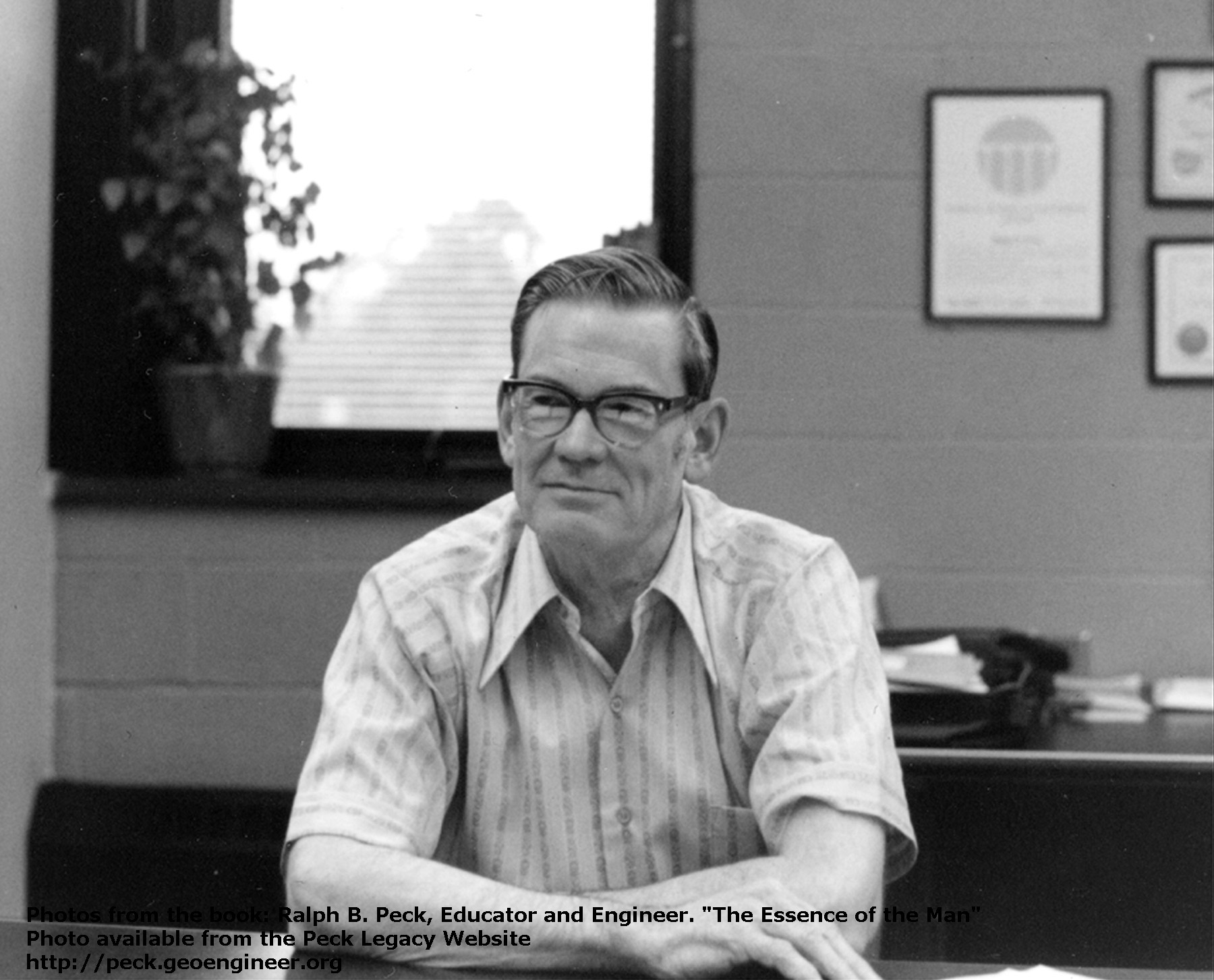 Photo#31: RBP in his office, Talbot Lab, U of I.