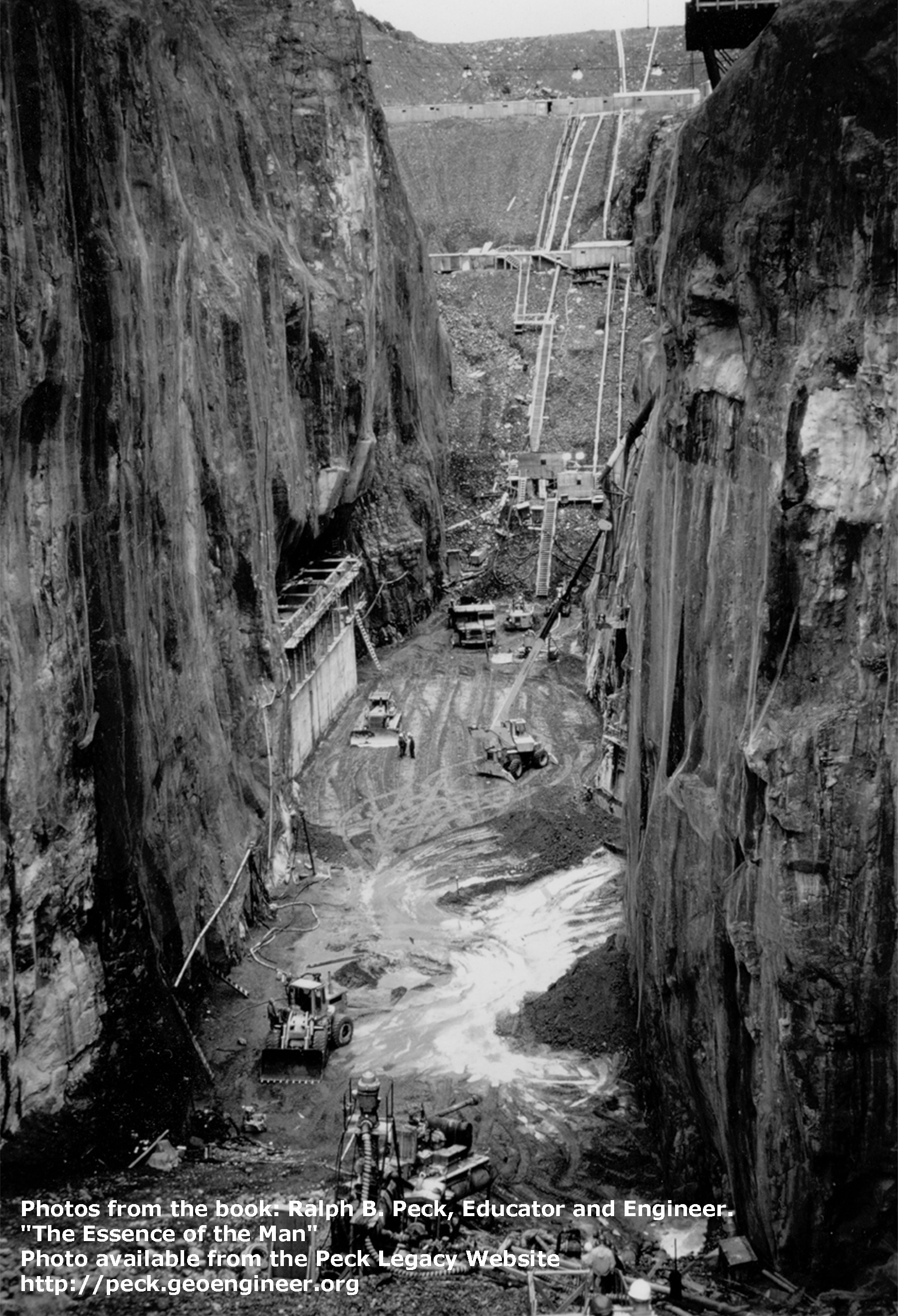 Photo#45: Excavation for Lower Notch Dam cutoff wall