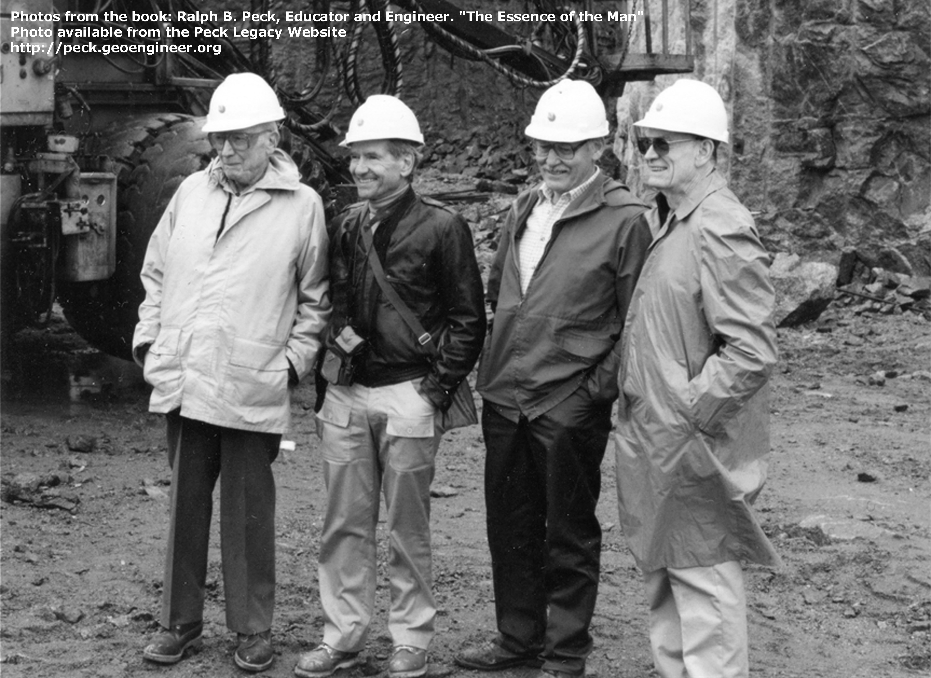 Photo#46: Left to right, Wallace Chadwick, Guy Larocque, Doug Cambell and RBP, partial Board of Consultants, James Bay Project