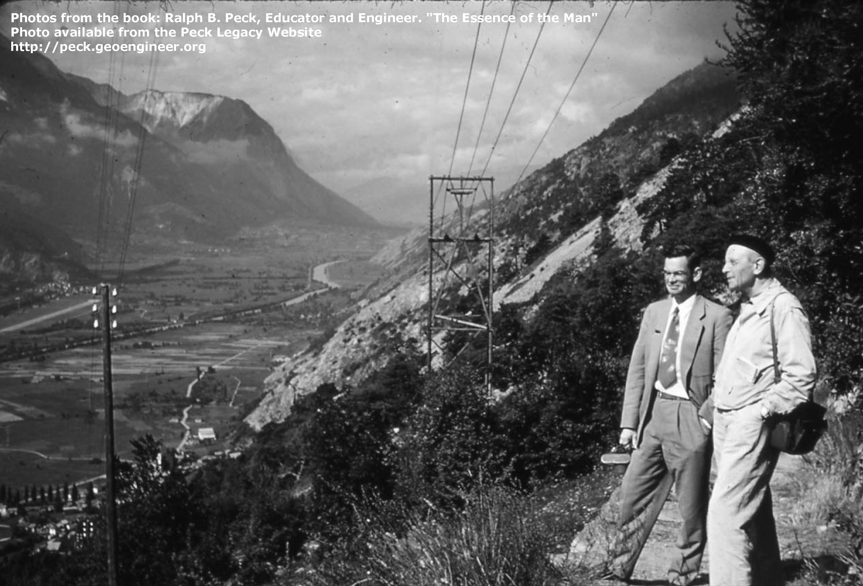 Photo#51: RBP and Karl Terzaghi at the Swiss Conference. Photograph by Gregory Tschebotarioff