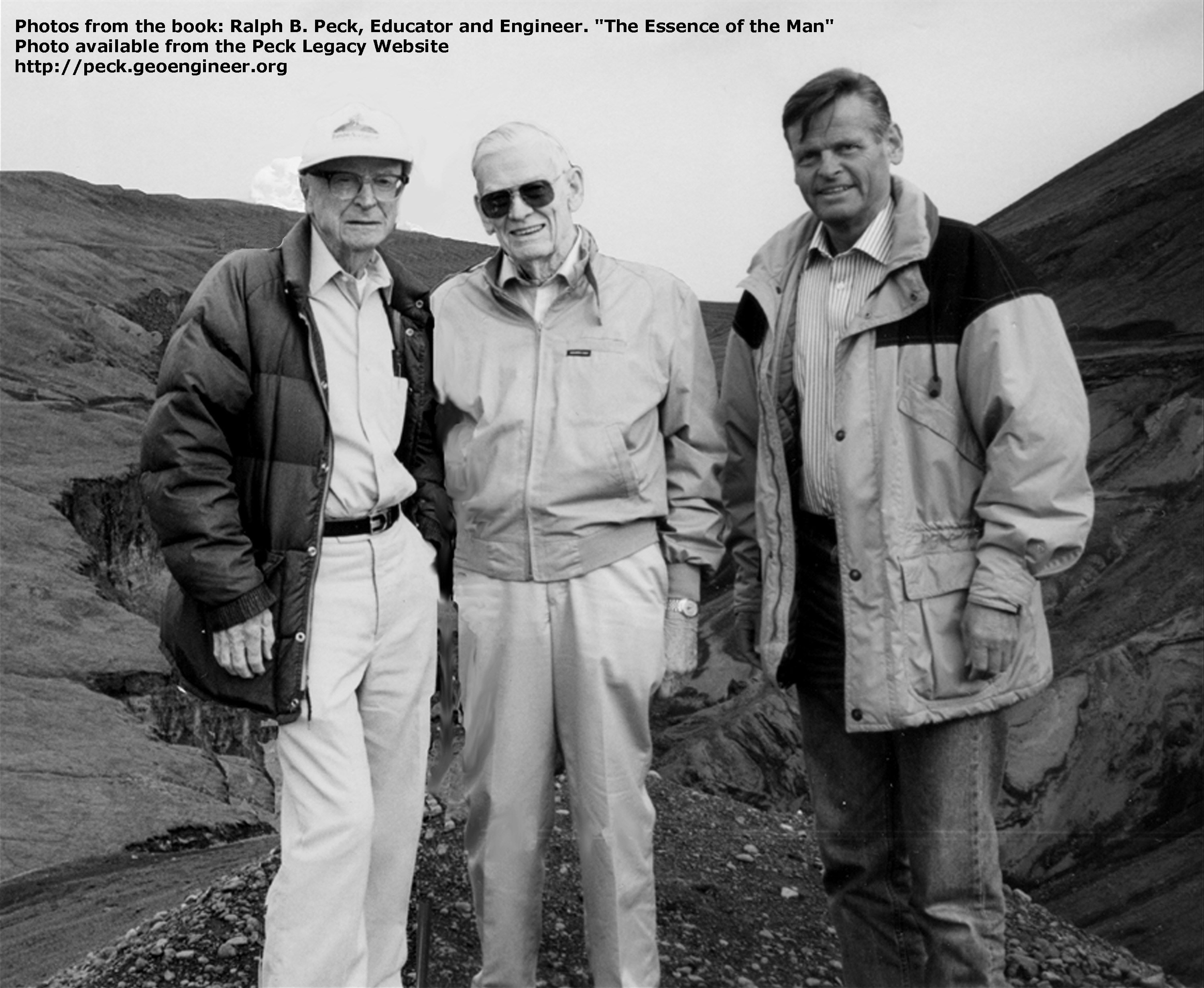 Photo#55: Left to right, Barry Cooke, RBP and Kaare Hoeg in Iceland, August 2000