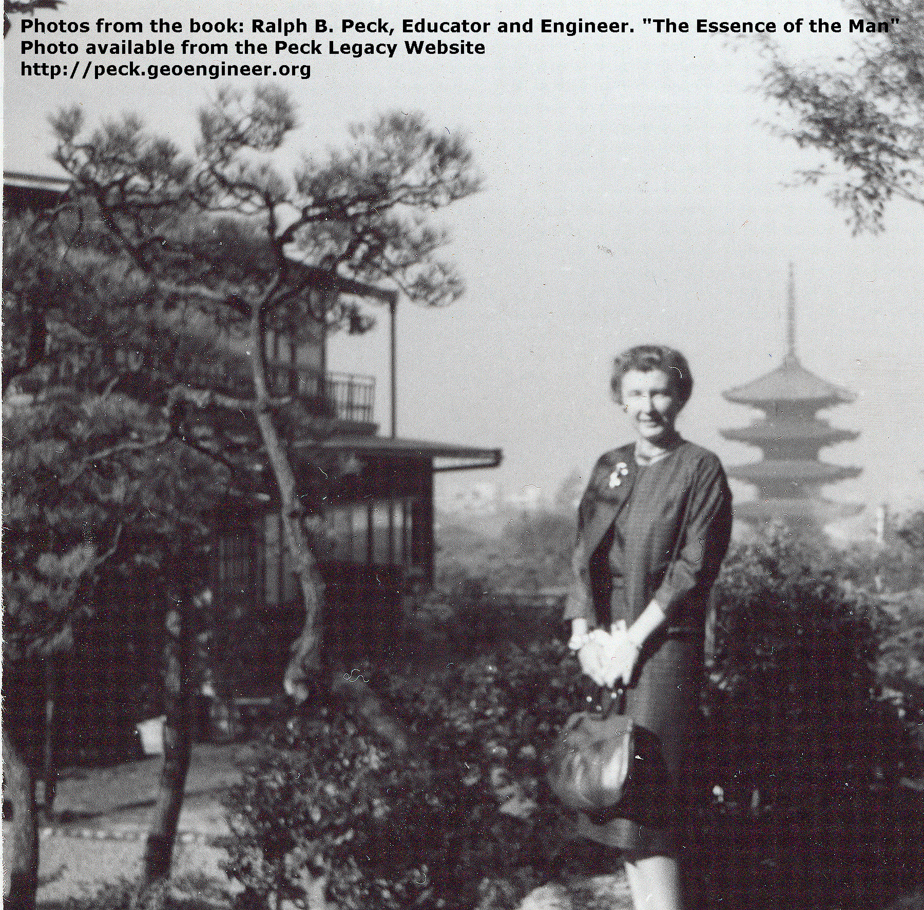 Photo#61: Marjorie in the garden of Kyoyamato, Kyoto, Japan, 1961. Photograph courtesy of Teddy Akagi
