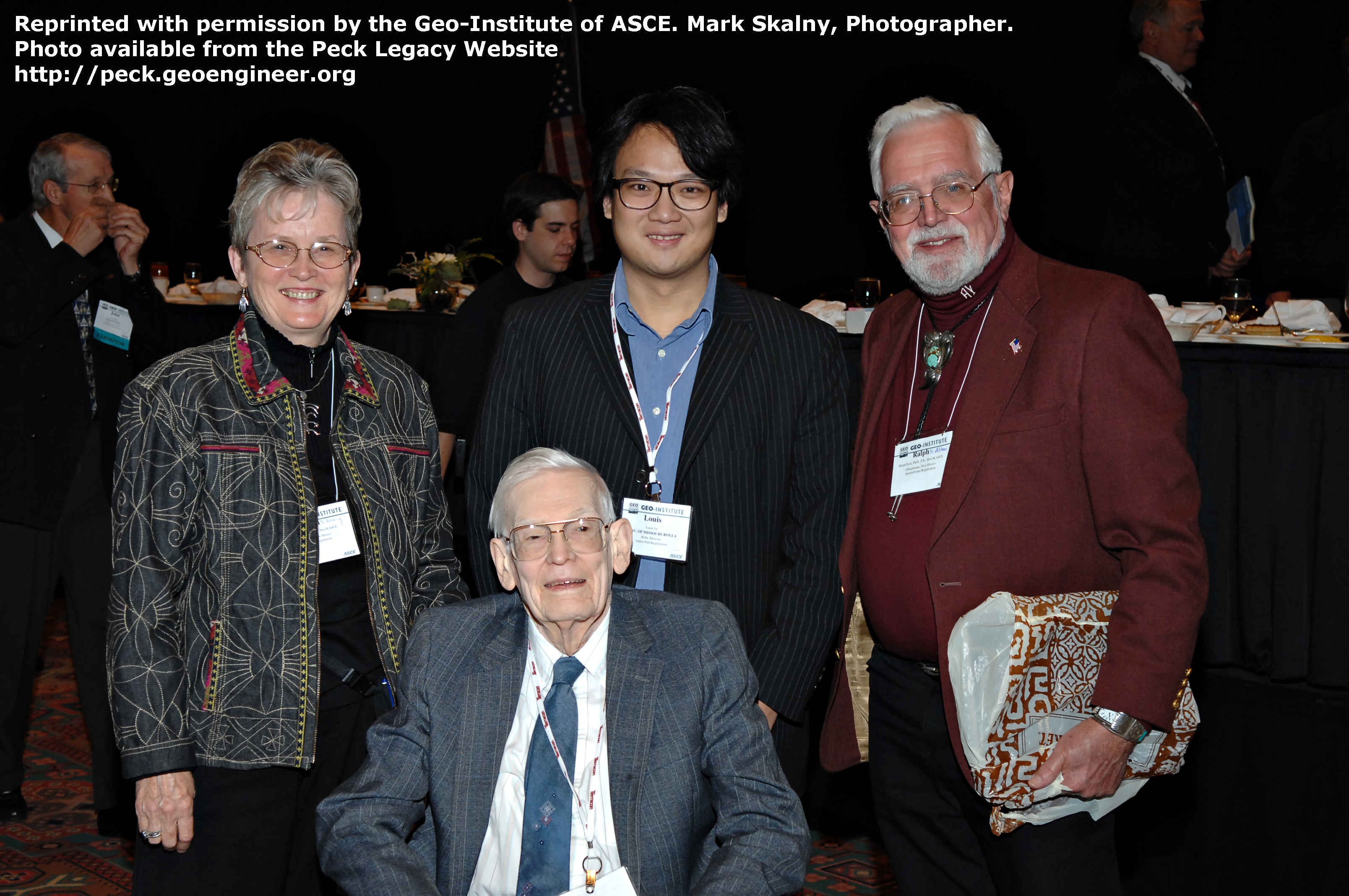 Photo#72: Photo from the Geo Denver, 2007. Nancy Peck-Young, ??, Allen Young and Ralph Peck.