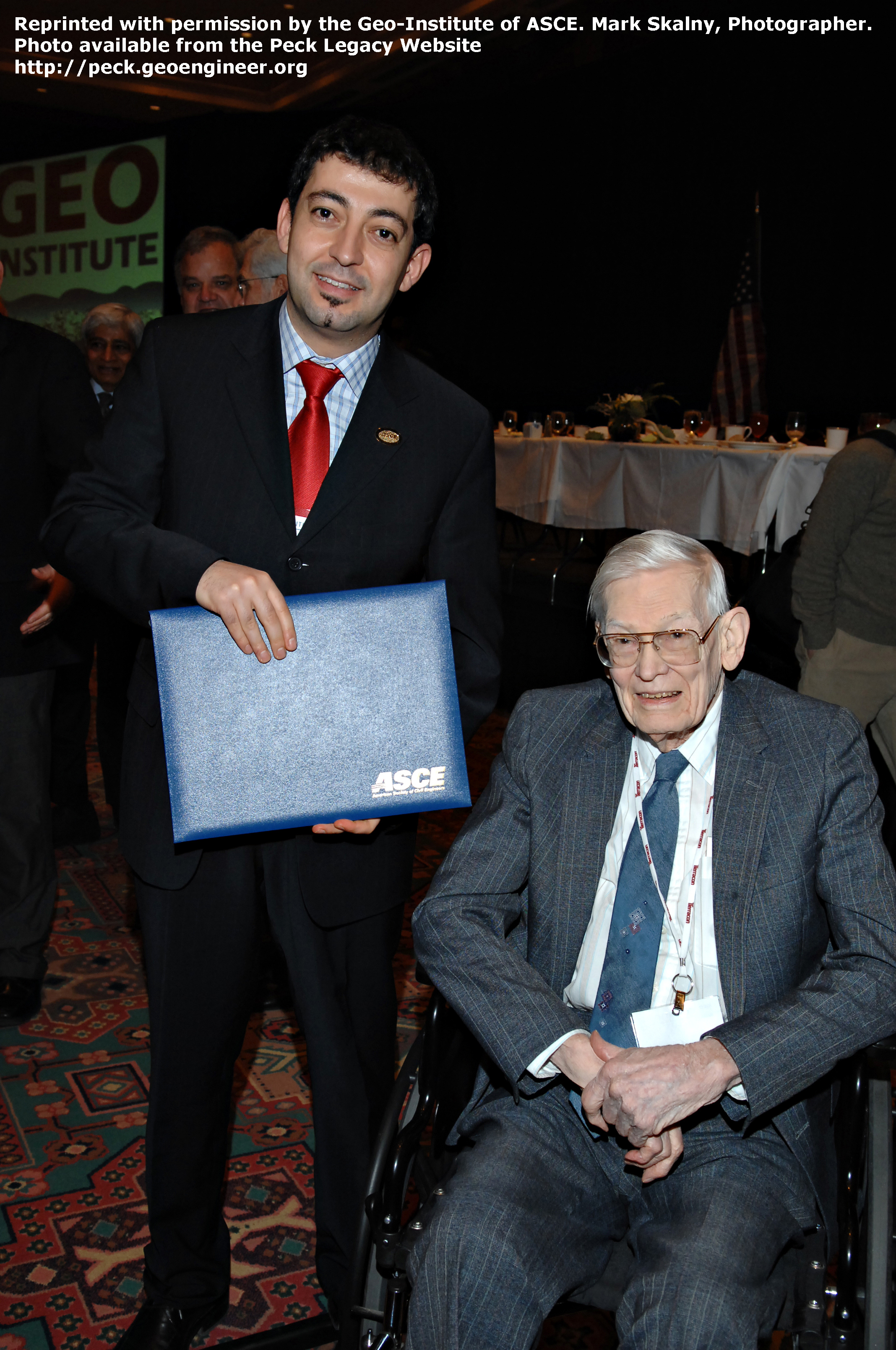 Photo#74: Photo from the Geo Denver, 2007. Ralph Peck and Onder Cetin.