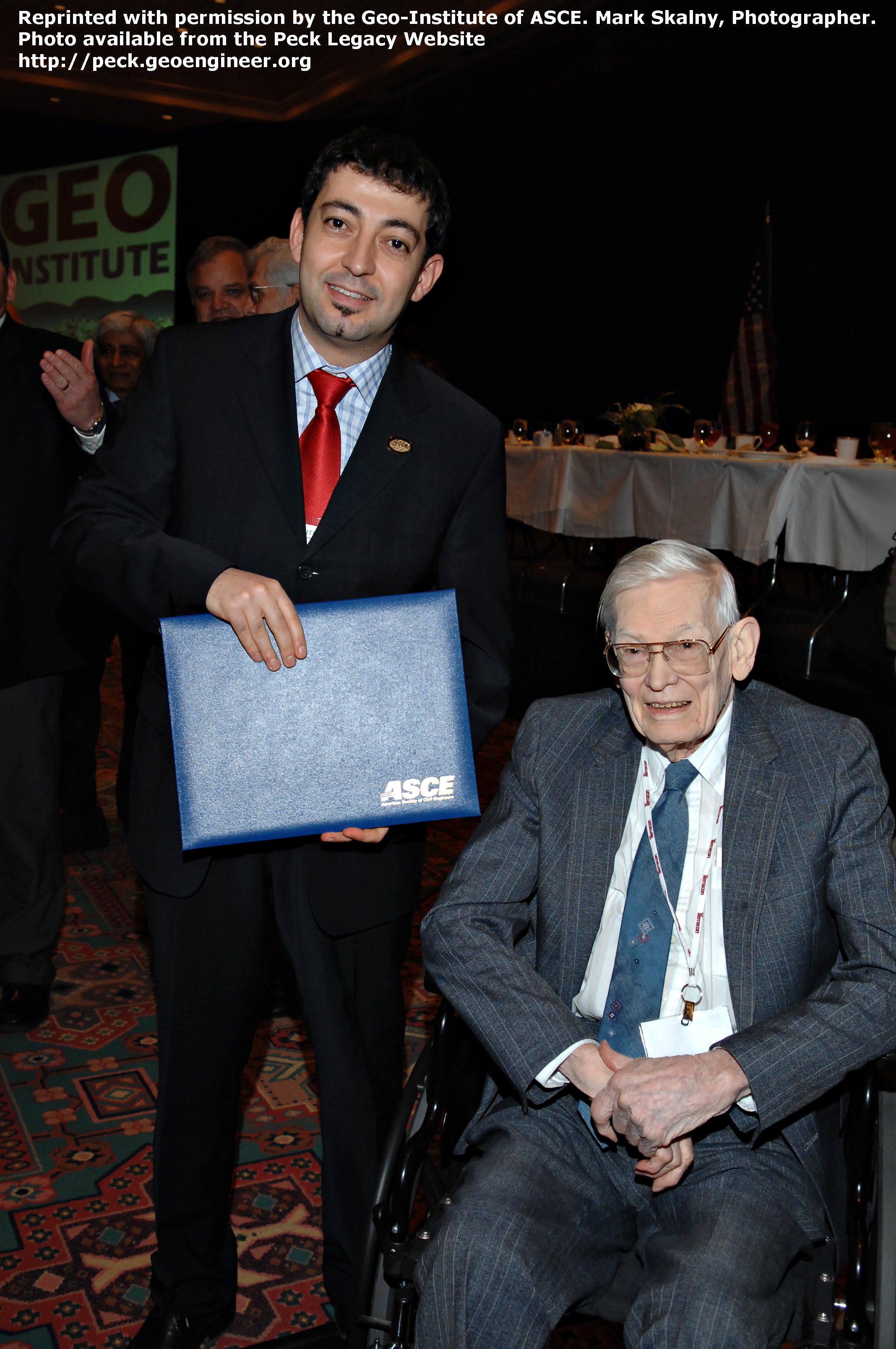 Photo#75: Photo from the Geo Denver, 2007. Ralph Peck and Onder Cetin.