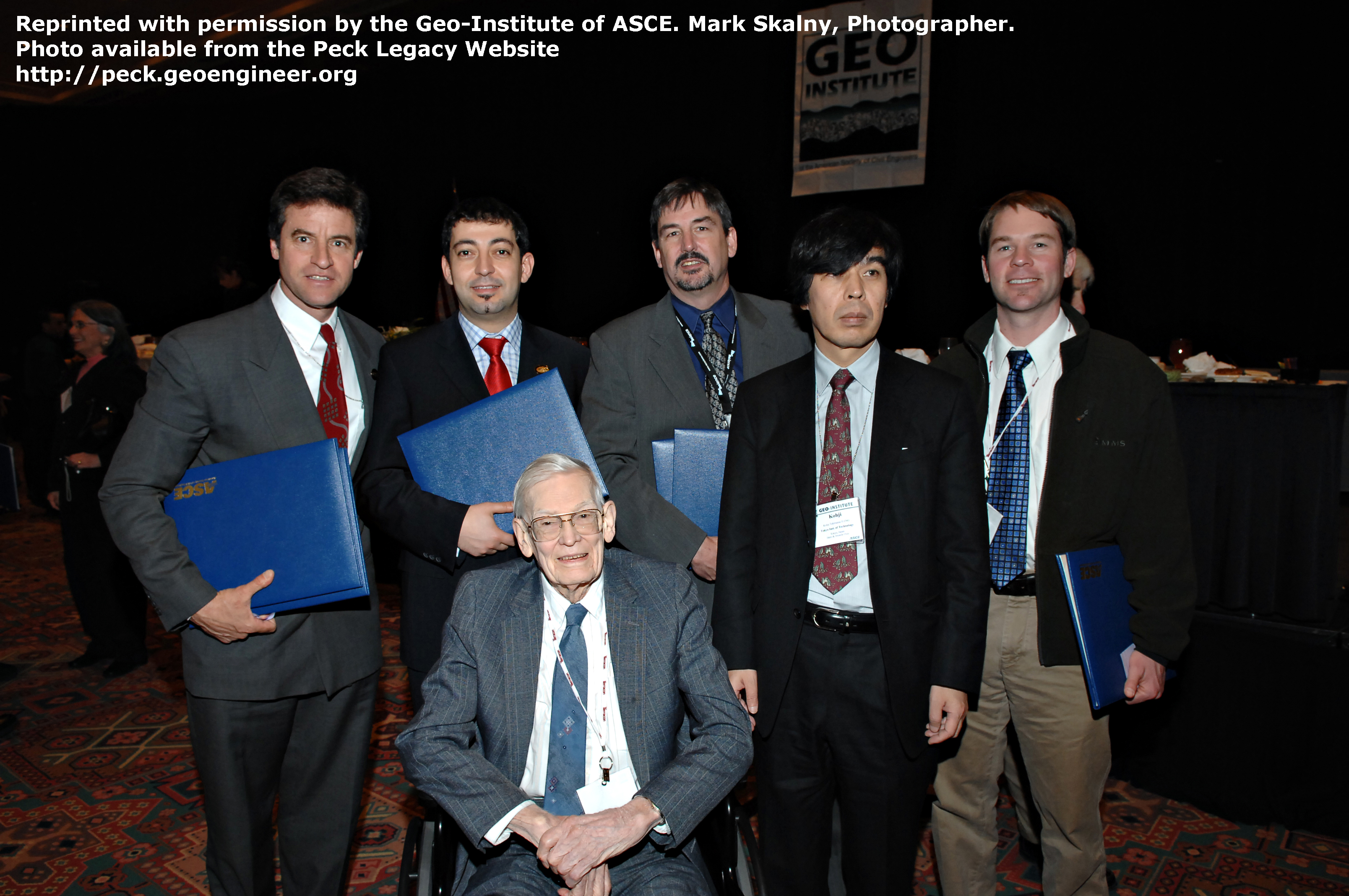 Photo#76: Photo from the Geo Denver, 2007. Ralph Peck, Rob Kayen, Onder Cetin, Les Harder, K. Tokimatsu, Rob Moss