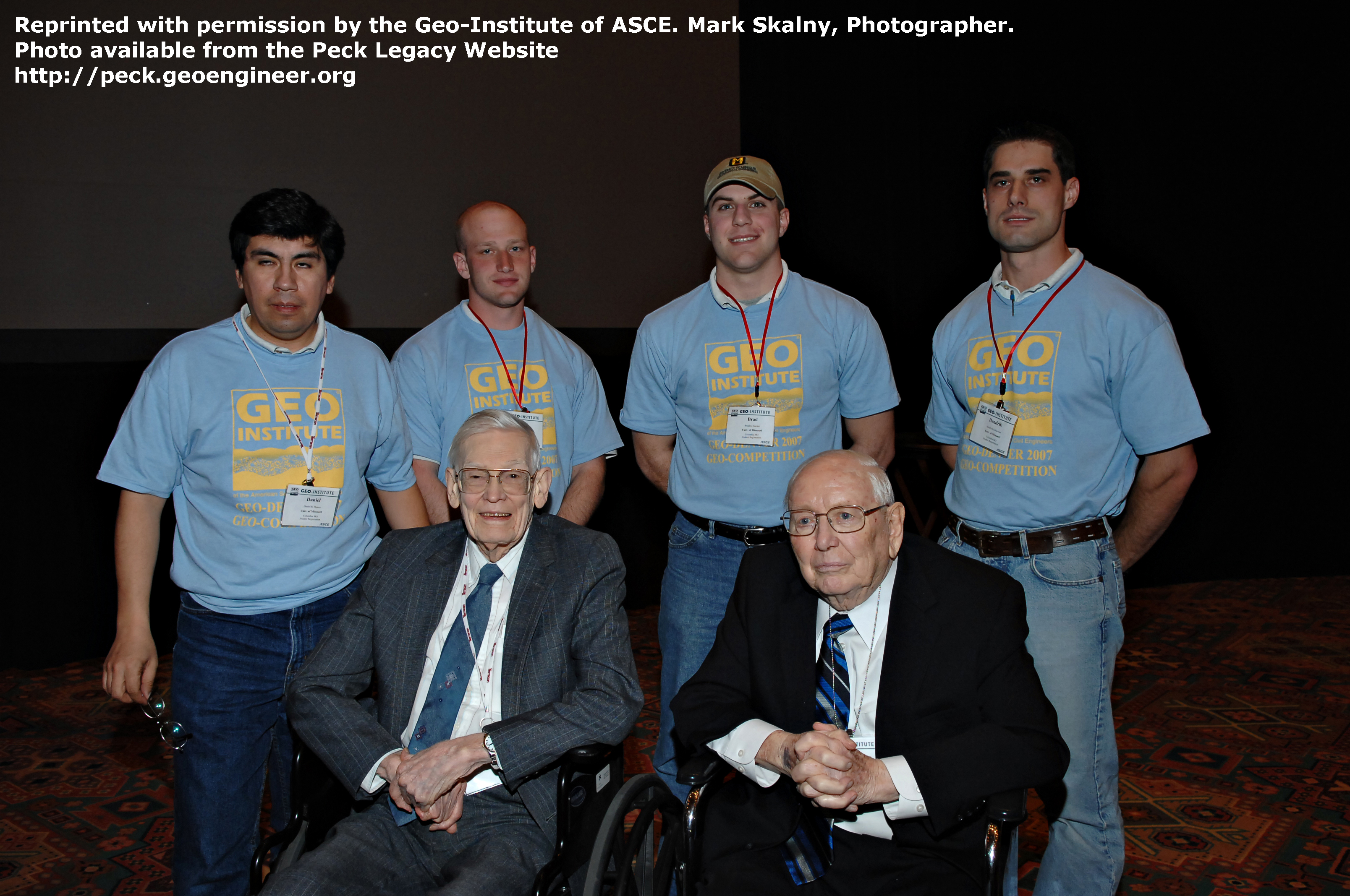 Photo#77: Photo from the Geo Denver, 2007. Ralph Peck, Jorg Osterberg, and students.
