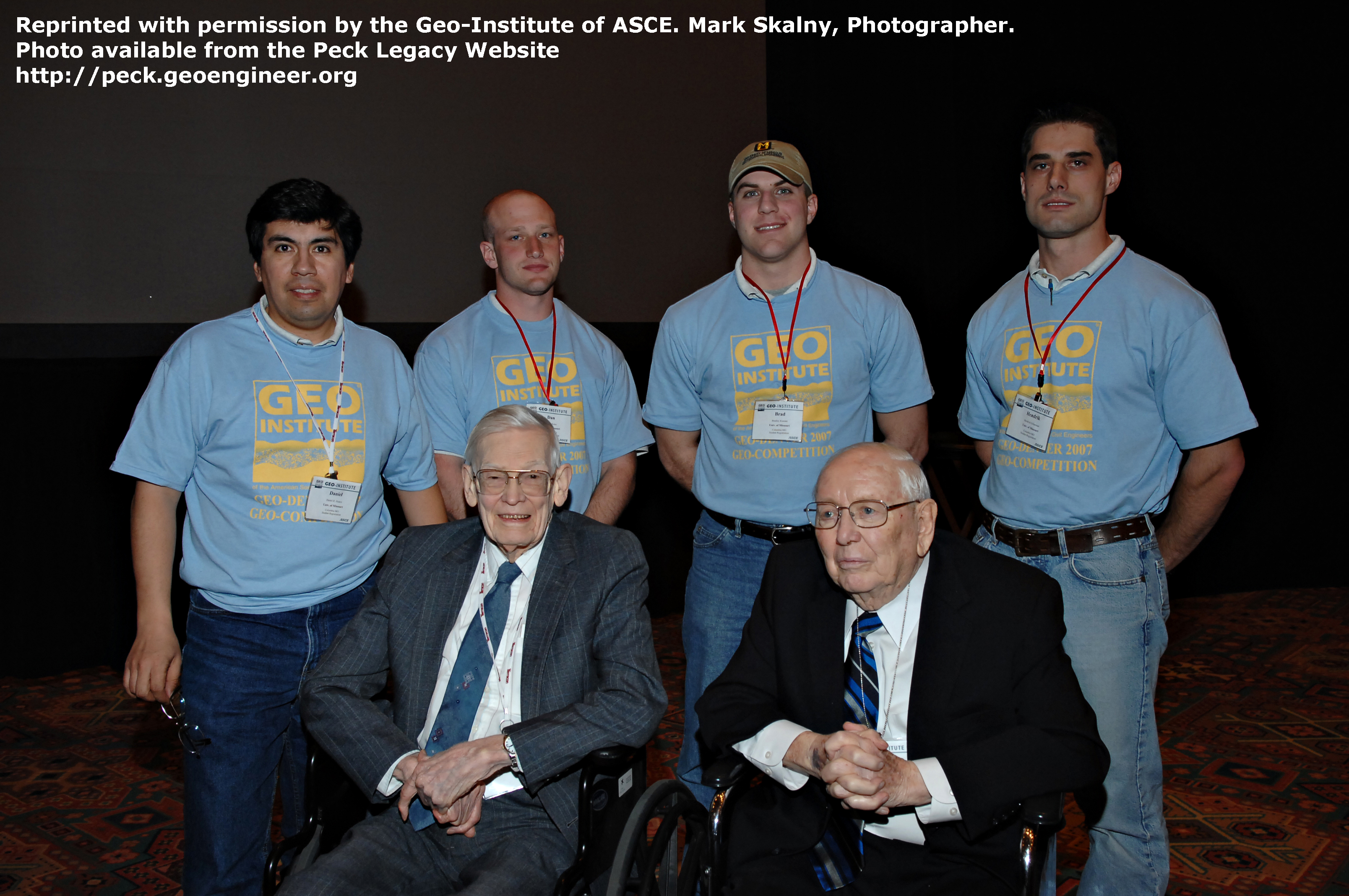 Photo#78: Photo from the Geo Denver, 2007. Ralph Peck, Jorg Osterberg, and students.