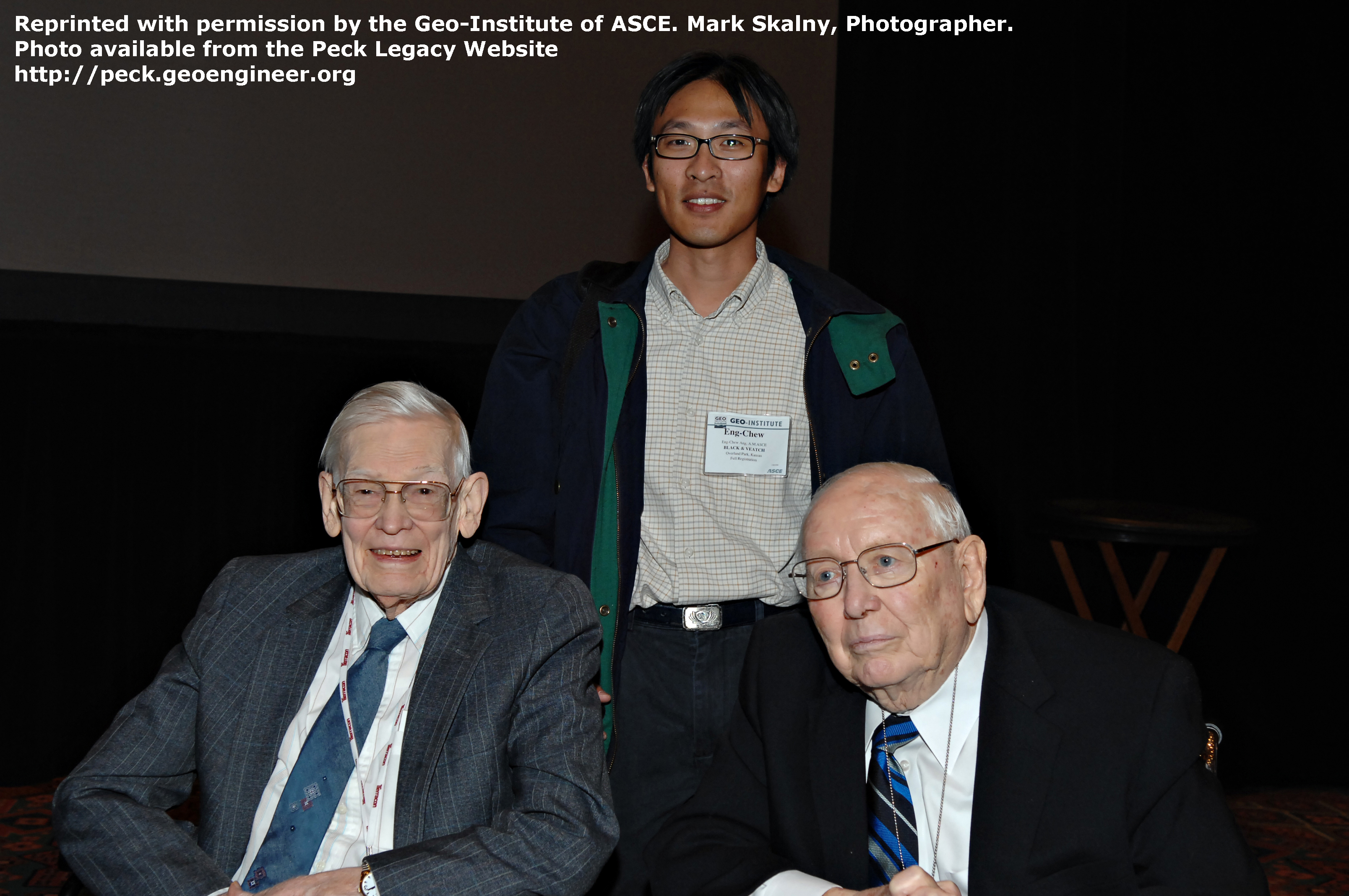 Photo#79: Photo from the Geo Denver, 2007. Ralph Peck, Jorg Osterberg, and student.