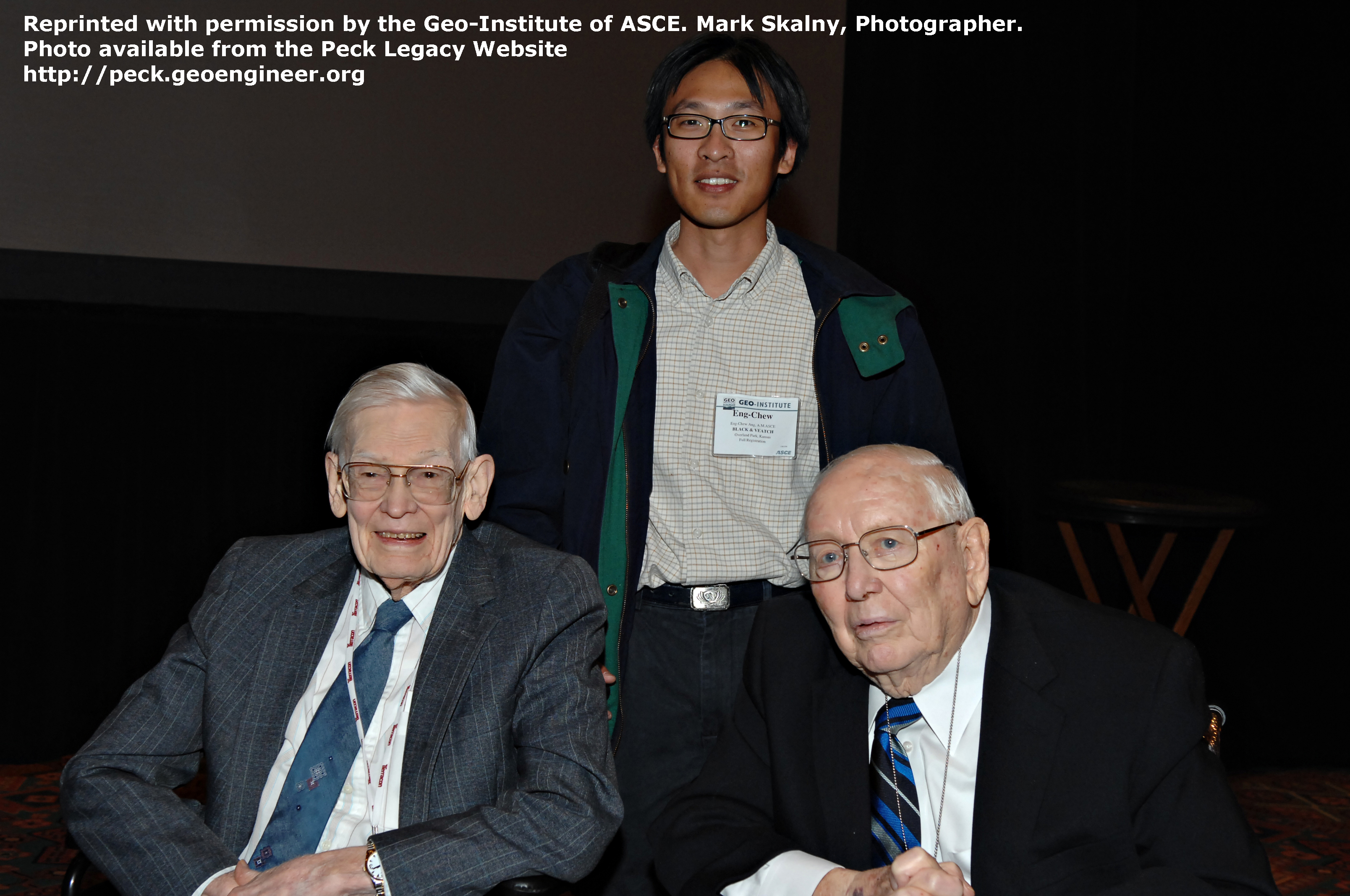 Photo#80: Photo from the Geo Denver, 2007. Ralph Peck, Jorg Osterberg, and student.