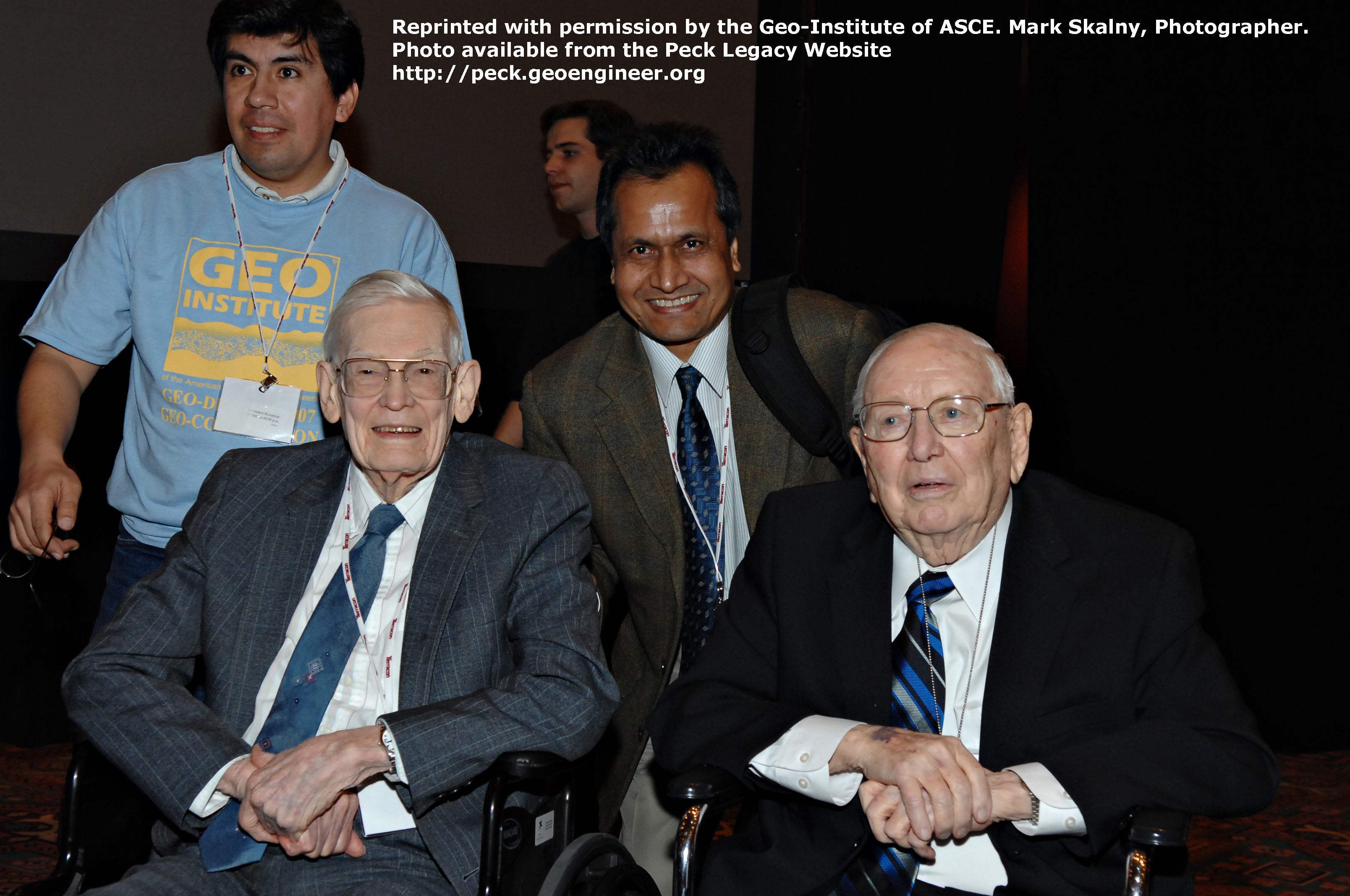 Photo#81: Photo from the Geo Denver, 2007. Ralph Peck, Jorg Osterberg, and students.
