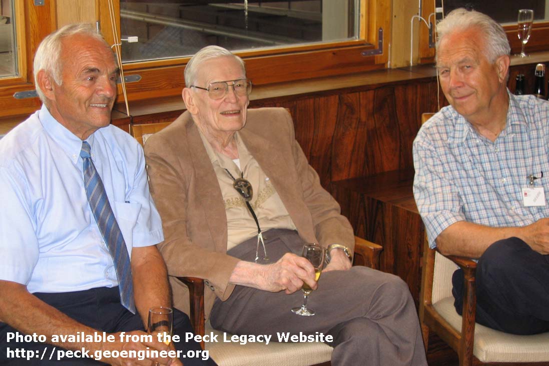 Photo#91: From the Peck bust presentation at NGI, August 21, 2005.Elmo Dibiaggio, Ralph Peck and Kaare Flaate.