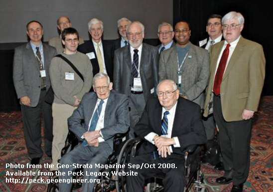 Photo#120: At Geo-Denver 2007. Jorj Osterberg on right. Photo from the Geo-Strata Magazine Sep/Oct 2008.