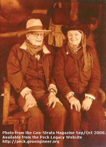 Photo#119: A light moment with Suzanne LaCasse. Photo from the Geo-Strata Magazine Sep/Oct 2008.