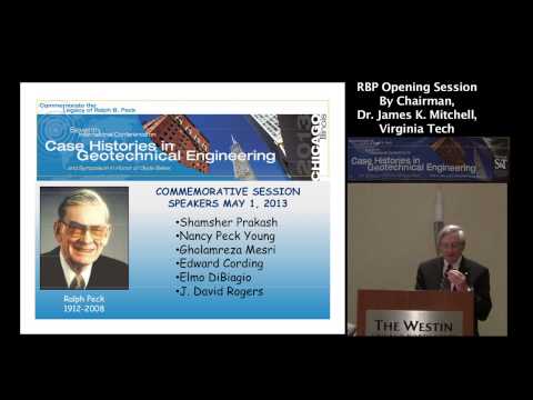 Legacy of Ralph B. Peck — Part 1: Session Opening (James K. Mitchell)